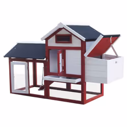 Habrita Foresta - Poulailler standard bi-corps couvert 2-3 poules - PO1562 Le poulailler PO 1562 est composé de bois FSC issu ...