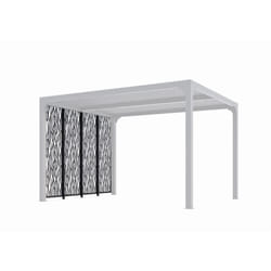 Habrita Kit 4 panneaux moucharabieh en acier haute performance - Gris anthracite