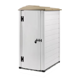 Abri de jardin en résine - HABRITA - Toit mono-pente - 88 x 132 cm - 22 mm