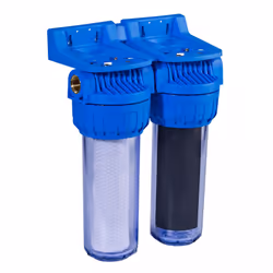 Filtre à eau 113 duplex pour double filtration : anti odeurs, anti goût Idéal pour les eaux de forage avec forte présence d'o ...