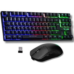 The G-Lab Combo Oxygen EX - Pack Clavier Souris sans Fil Gaming - Clavier Gamer sans Fil Format TKL et Souris Gamer sans Fil RGB