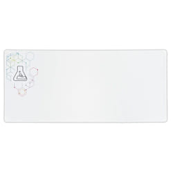 THE G-LAB Tapis de Souris Gaming XXL Pad Selenium, Surface de Contrôle, Base Antidérapante, Blanc - 900x400mm