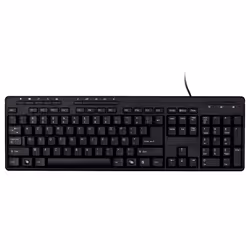 Bluestork BS-KB-MFIRST2/SP, Taille réelle (100 %), Avec fil, USB, QWERTY, Noir