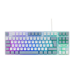 The G-Lab KEYZ-CAE-TKL-WG/FR clavier Jouer USB AZERTY Français Gris, Blanc
