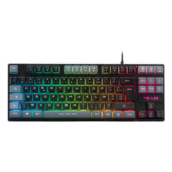 The G-Lab Keyz Caesium clavier Jouer USB AZERTY Français Noir, Gris
