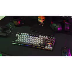 The G-Lab Keyz Caesium clavier Jouer USB AZERTY Français Noir, Gris - Vue supplémentaire 4