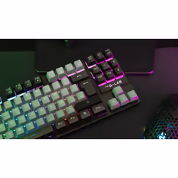 The G-Lab Keyz Caesium clavier Jouer USB AZERTY Français Noir, Gris - Vue supplémentaire 6
