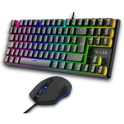Pack clavier souris gaming - THE G-LAB - COMBO MERCURY EX - Clavier Mécanique TKL Switch Rouge - Souris 7200 DPI