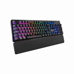 The G-Lab Keyz Rubidium Evolution, Taille réelle (100 %), USB, Clavier mécanique, AZERTY, LED RGB, Noir