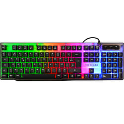 The G-Lab Keyz Neon clavier USB AZERTY Français Noir