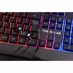 The G-Lab Combo Helium clavier Souris incluse USB AZERTY Français Noir - Vue supplémentaire 6