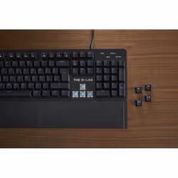 The G-Lab Keyz Carbon Evolution clavier Jouer USB AZERTY Français Noir