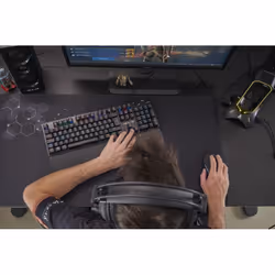 The G-Lab Keyz Carbon Evolution clavier Jouer USB AZERTY Français Noir - Vue supplémentaire 4