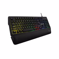 The G-Lab Keyz Palladium, Taille réelle (100 %), USB, Clavier à membrane, AZERTY, LED RGB, Noir