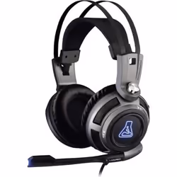 The G-Lab KORP 200, Avec fil, 20 - 20000 Hz, Jouer, 400 g, Casque, Noir, Gris