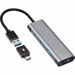 Hub USB 2.0 + HDMI 3 ports Bluestork