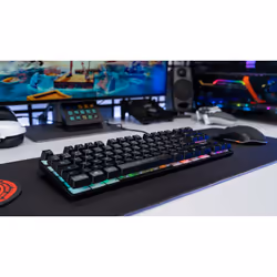 The G-Lab Keyz Caesium TKL clavier USB AZERTY Français Noir