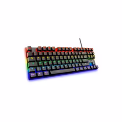 The G-Lab Keyz Mercury, Sans clé (80 - 87%), USB, Clavier mécanique, AZERTY, LED RGB, Noir