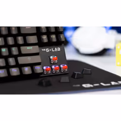 The G-Lab Keyz Mercury clavier USB AZERTY Français Noir