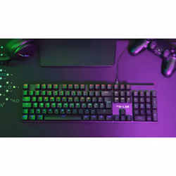 The G-Lab Keyz Carbon EX clavier Jouer USB AZERTY Français Noir