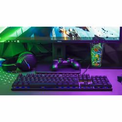 The G-Lab Keyz Carbon EX clavier Jouer USB AZERTY Français Noir