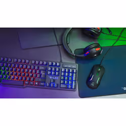 The G-Lab Combo Sulfur clavier Souris incluse Jouer USB AZERTY Français Noir