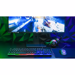 The G-Lab Combo Sulfur clavier Souris incluse Jouer USB AZERTY Français Noir