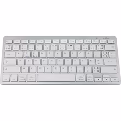 Bluestork Clavier Bluetooth KB-MINI-PC-MAC/FR Azerty Français Blanc
