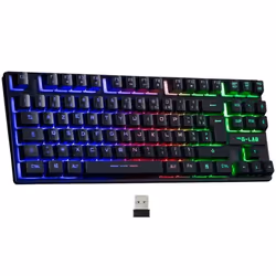 The G-Lab Clavier pour jeu KEYZ CAESIUM TKL WIRELESS Noir AZERTY