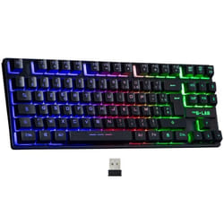 The G-Lab Clavier pour jeu KEYZ CAESIUM TKL WIRELESS Noir AZERTY
