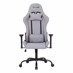 The G-Lab K Seat Platinium, Siège de jeu universel, 120 kg, Siège rembourré, Dossier rembourré, Noir/Gris, Nylon