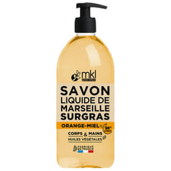 MKL Green Nature Savon Liquide de Marseille Surgras Orange & Miel 1 L