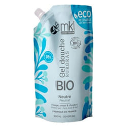 MKL Green Nature Gel Douche Surgras Neutre Sans Parfum Éco-Recharge Bio 900 ml