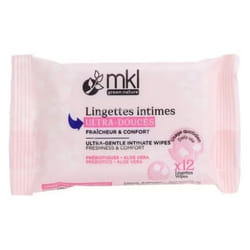 MKL Green Nature Lingettes Intimes Ultra-Douces 12 Lingettes