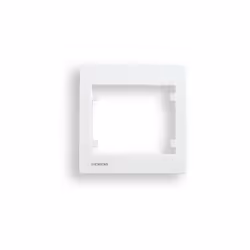 SIEMENS Delta Iris Plaque simple blanc Cette plaque simple permet d'habiller un interrupteur ou une prise de votre choix. Ave ...