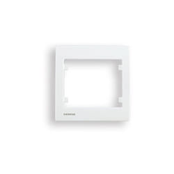 Siemens - delta iris plaque simple blanc SIE266498