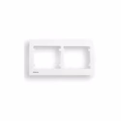 SIEMENS Delta Iris Plaque double horizontale blanc Réalisez votre installation d'interrupteurs et prises en ajoutant sur vos  ...