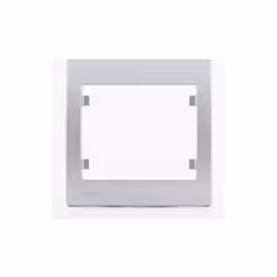 SIEMENS Delta Iris Plaque simple silver La plaque simple permet de venir finir une installation de prises ou d'interrupteurs  ...