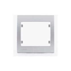 Siemens - delta iris plaque simple silver SIE266542