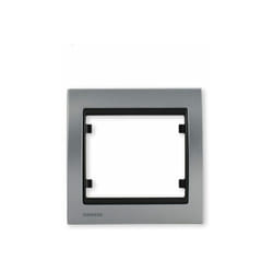 Siemens - delta iris plaque simple métal alu silver SIE266580