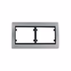 Plaque Double Horizontale Metal Alu Delta IRIS SIEMENS Une grande variété de choix haut de gamme La gamme d'appareillage Delt ...