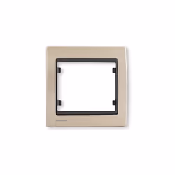 SIEMENS Delta Iris Plaque simple métal champagne La plaque simple Siemens Delta Iris vous permet de venir terminer votre pris ...