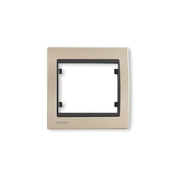 Siemens - delta iris plaque simple métal champagne SIE266603