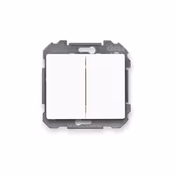 SIEMENS Delta Iris interrupteur double va et vient - Blanc Un mécanisme pour interrupteur va et vient, de la marque Siemens,  ...