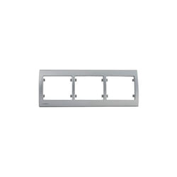 Delta iris plaque triple horizontale silver SIE267051 - Siemens