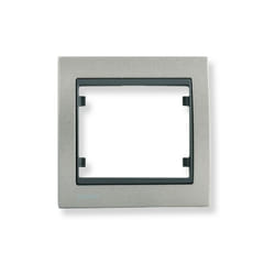 Plaque Simple Texturé Aluminium Delta iris Siemens