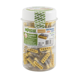 Wago - Pot de 100 mini bornes de connexion automatique 5 entrées S2273