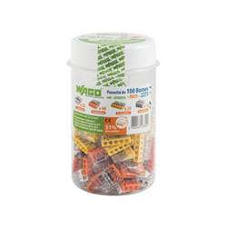 Wago - Flacon de 100 mini bornes de connexion automatique 2, 3, 5 et 8 fils S2273