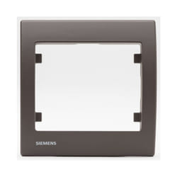 Siemens - Plaque simple Soft Marron Delta iris