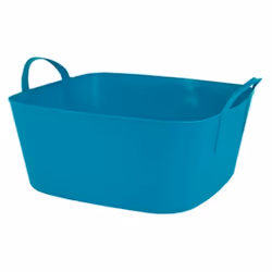 Seau / panier / panier à linge / panier en plastique de petite taille, idéal pour tout type d'utilisation. Parfait pour une u ...